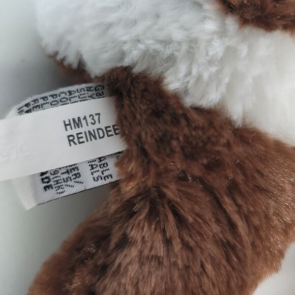 2/$15 Webkinz Reindeer Plush Brown Floppy No Code Christmas Holiday Ganz HM137 - Picture 8 of 9